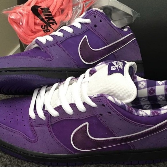 Nike Purple and White Men's Shoes